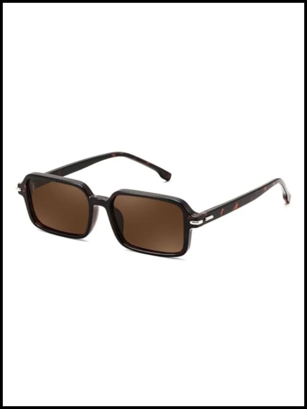 Rectangular Sunglasses with UV400 Protection for Women and Men